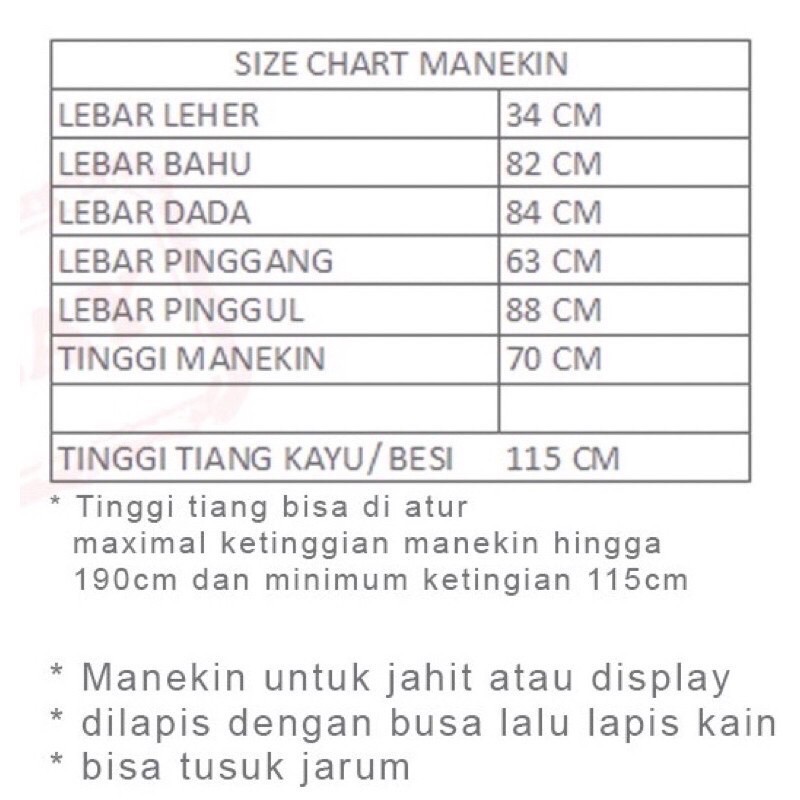 Manekin Pola Krem Kaki Besi | Manekin Cewek | Patung Display