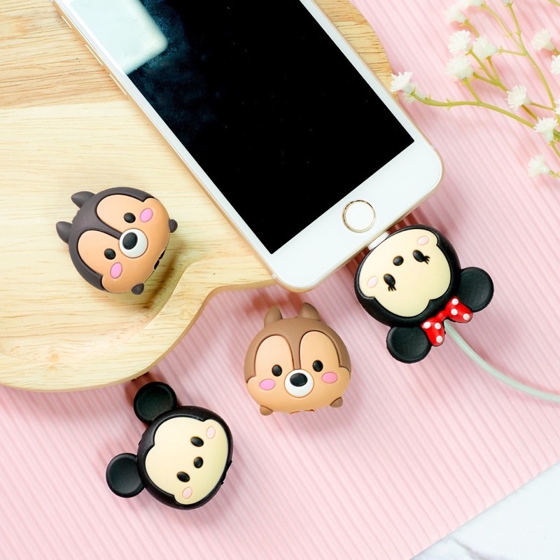 BAHAN DAN POTONGAN LEBIH BAGUS / TSUM TSUM - Cable Bite/ Pelindung Ujung Kabel/ Cable Saver/ Cable Protector non pack