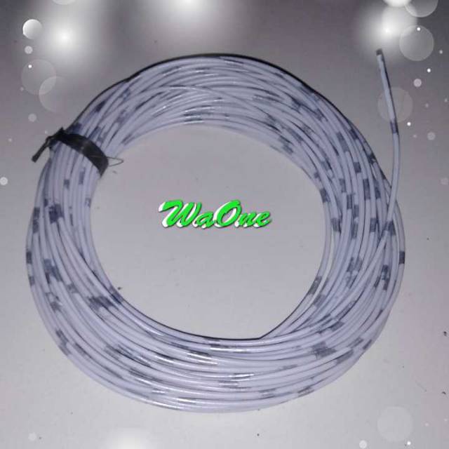 Putih 10 Meter Kabel Body Bintik AVSS 0.5 mm Versi Bagus Kulit Padat