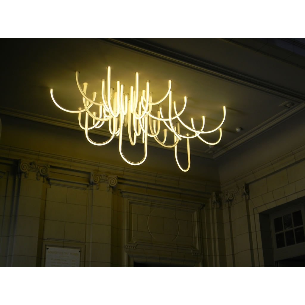 Lampu Led neon flexible Rope light Custom Warna Kuning / WarmWhite meteran (belum termasuk colokan)