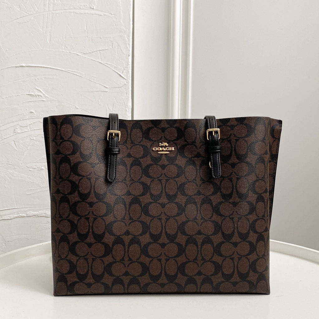 [Instant/Same Day]1665 coach Mollie Tote Women Shoulder Bag Handbag shopping bag  gwd