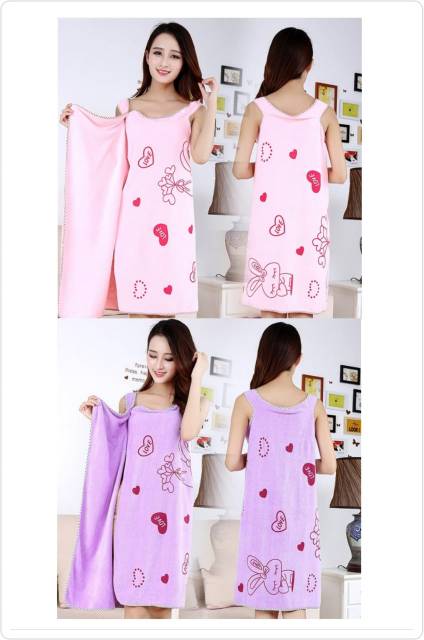 BAJU HANDUK MULTIFUNGSI - HANDUK KIMONO MANDI - WEARABLE TOWEL