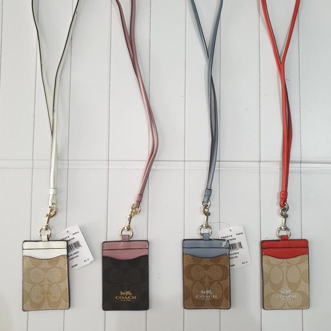 

Coach Signature Lanyard Id Card Holder Terlaris