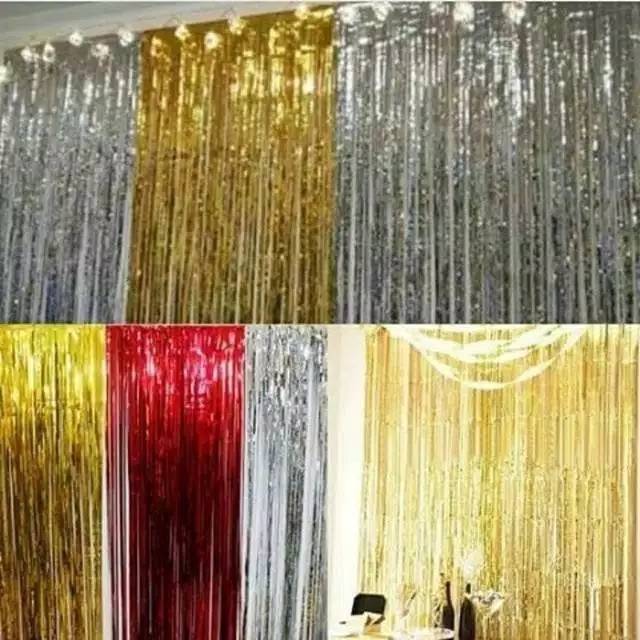 Tirai rumbai foil / curtin selinger foil / backdrop foil / tirai pesta