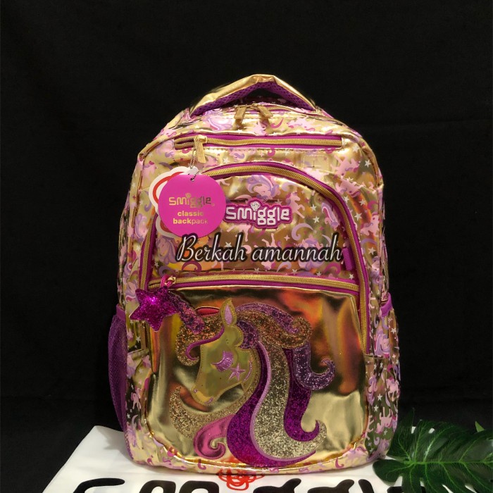 (PROMO) smiggle gold unicorn - tas saja