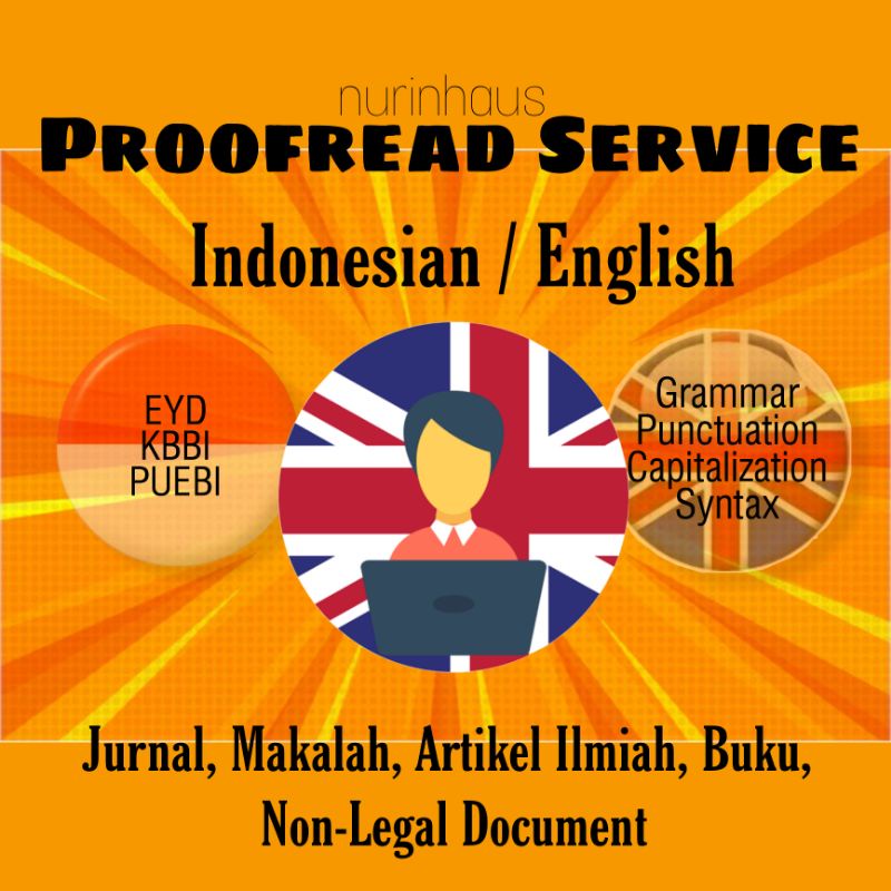 Jual Jasa Proofread (Koreksi/Edit) ENGLISH/B.INDONESIA (Qualified ...