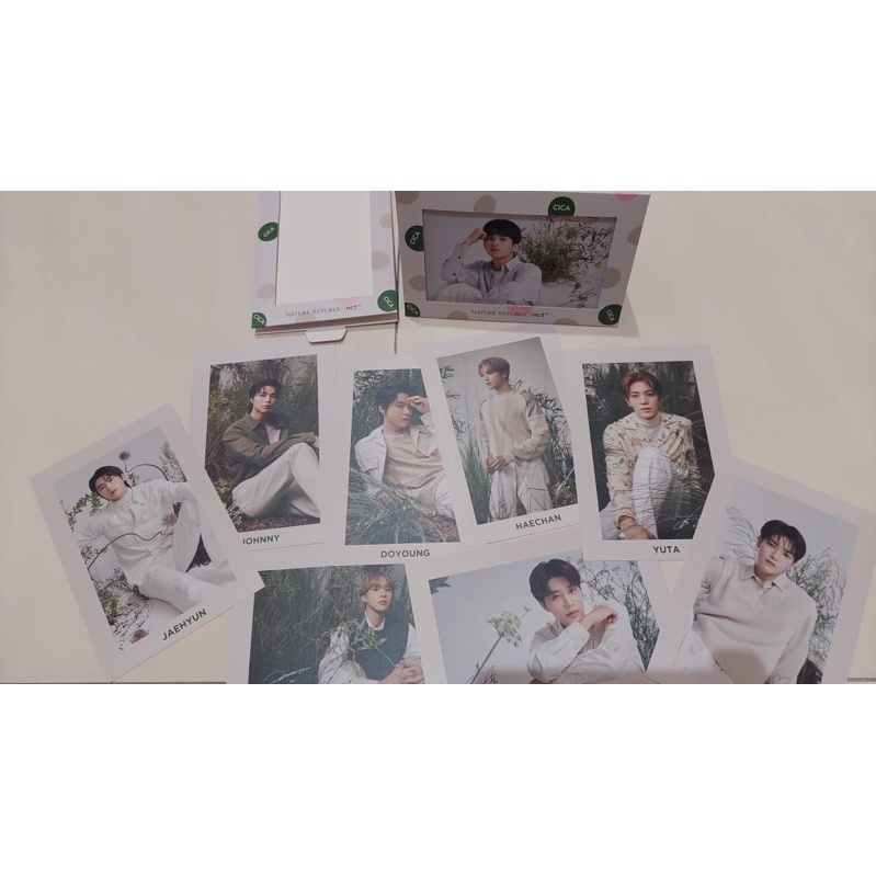 NCT 127 x nature republic sharing Nature republic cica serum postcard