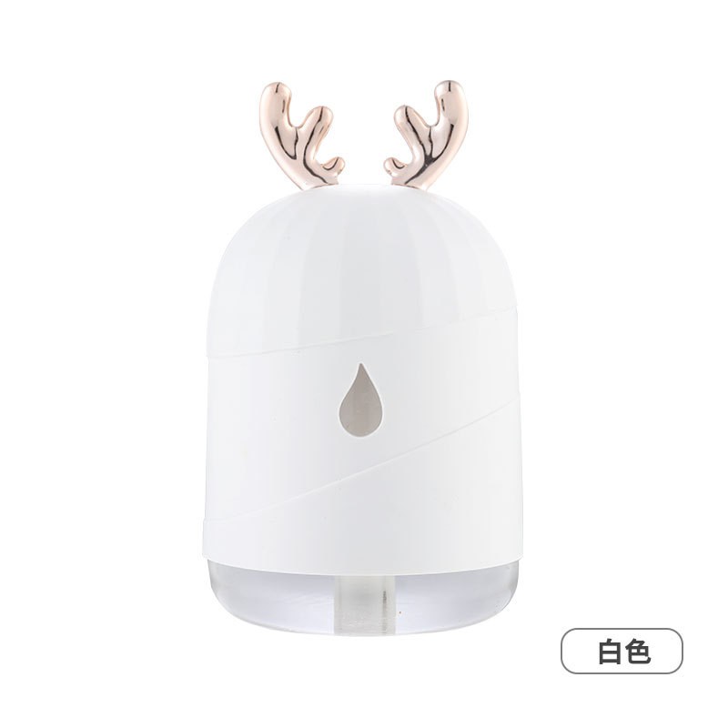 Goojodoq Air Aroma Mini Humidifier / Aromatherapy Purifier Diffuser Memberikan 1 Oil Essential-White