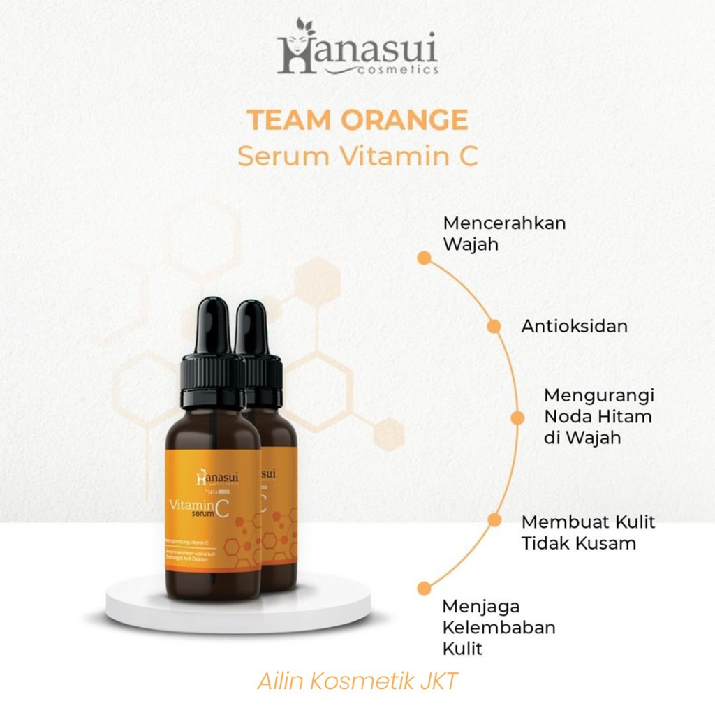 HANASUI Serum Series | Vit C + Collagen | Serum Anti Acne | Serum Vitamin C | Whitening GOLD AILIN