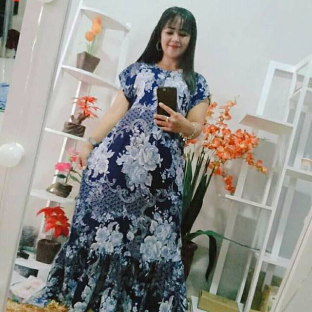 Daster long ruffle busui semata kaki