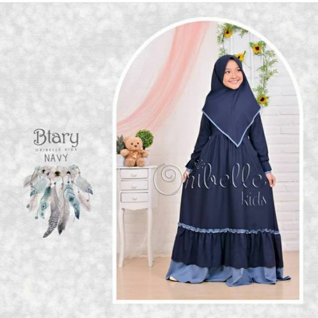 gamis oribelle btary / gamis anak / gamis kids / baju muslim anak