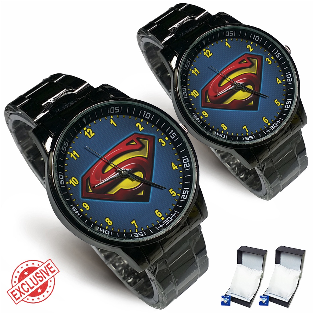 Jam Tangan Rantai Couple SUPERMAN (Cool)