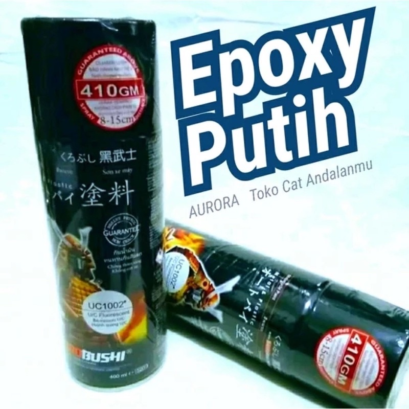 Samurai Paint Fluorescent White UC1002 Epoxy Putih | Epoksi Putih Primer Surfacer Poksi Poxy Dasaran