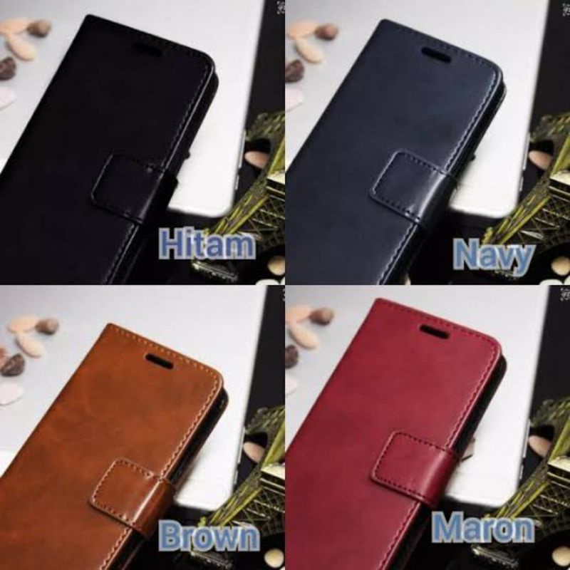 Flip Cover Leather Case Oppo A15 / Oppo A16