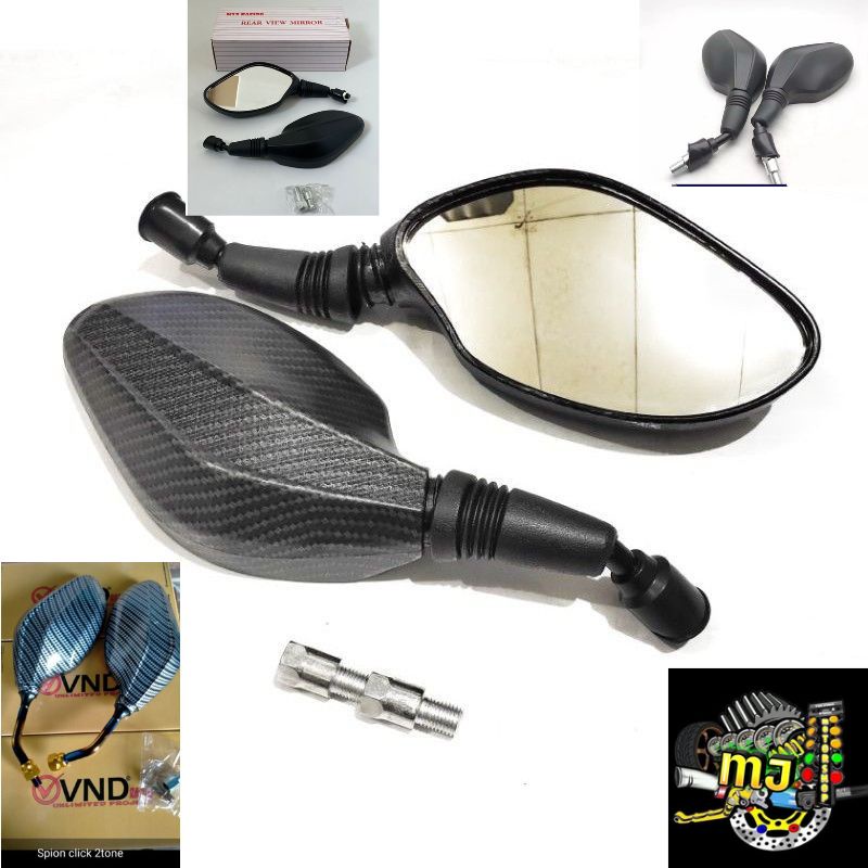 Spion Click  Karbon Spion Model click 125 Hma Hitam/Spion Klik two tone TERMURAH.