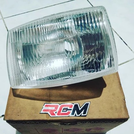 35121-35420-000 REFLEKTOR REFLECTOR LAMPU DEPAN HEAD LAMP UTAMA SUZUKI RC 100 SPRINTER BRAVO ORI ORIGINAL SUZUKI SGP ASLI KGD 35121-35420-000