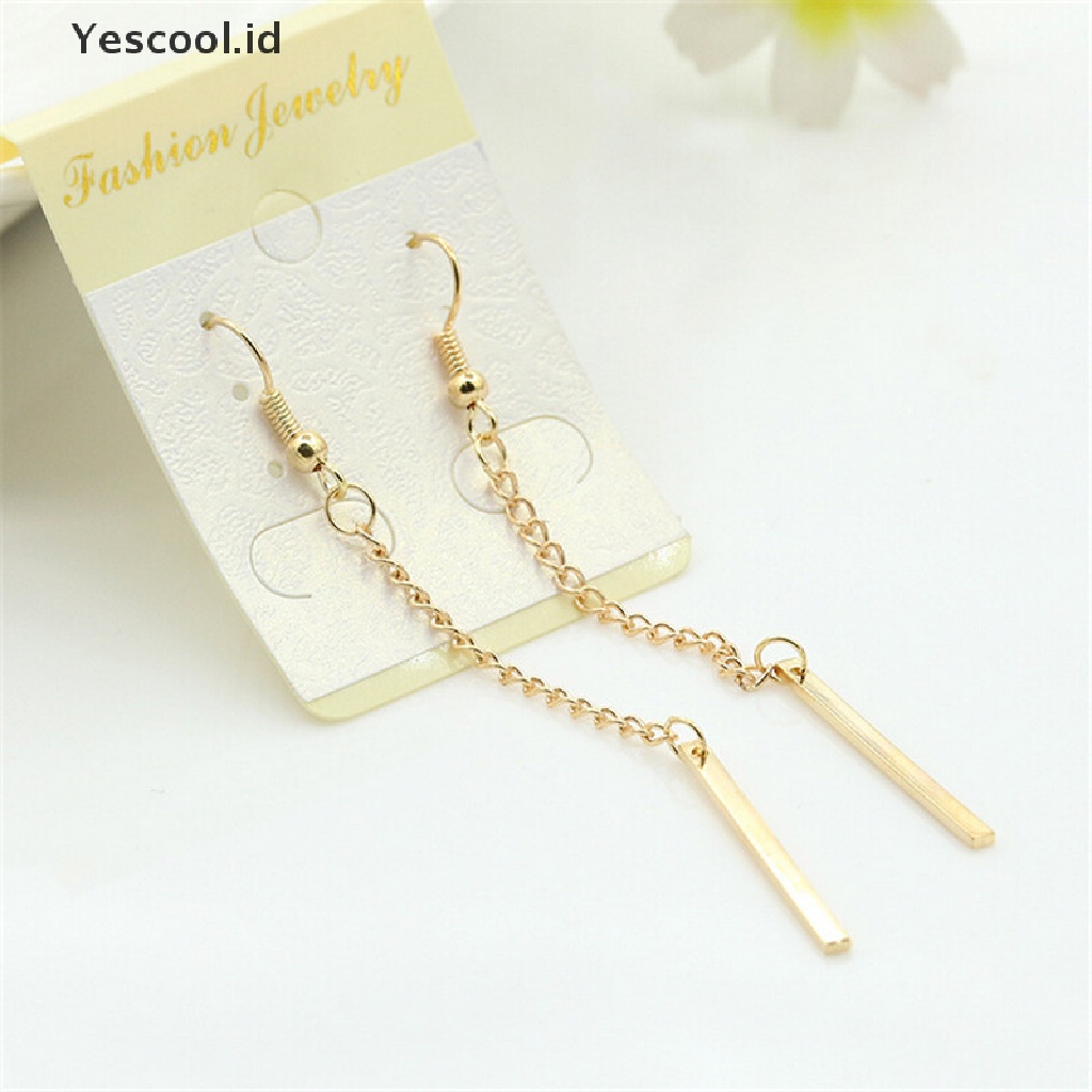 Anting Panjang Menjuntai Bahan Alloy Untuk Wanita