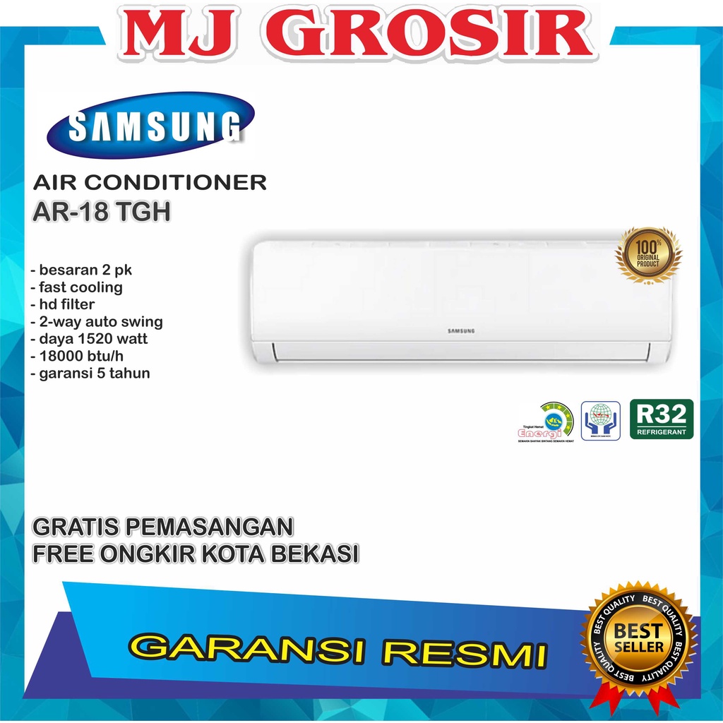 AC SAMSUNG AR 18 TGHQASIN AR 18 NRF 2PK + PASANG R32