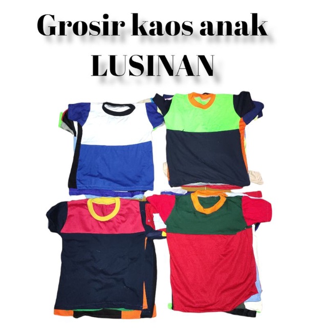 GROSIR KAOS ANAK LUSINAN {USIA1-5THN ALL SIZE}