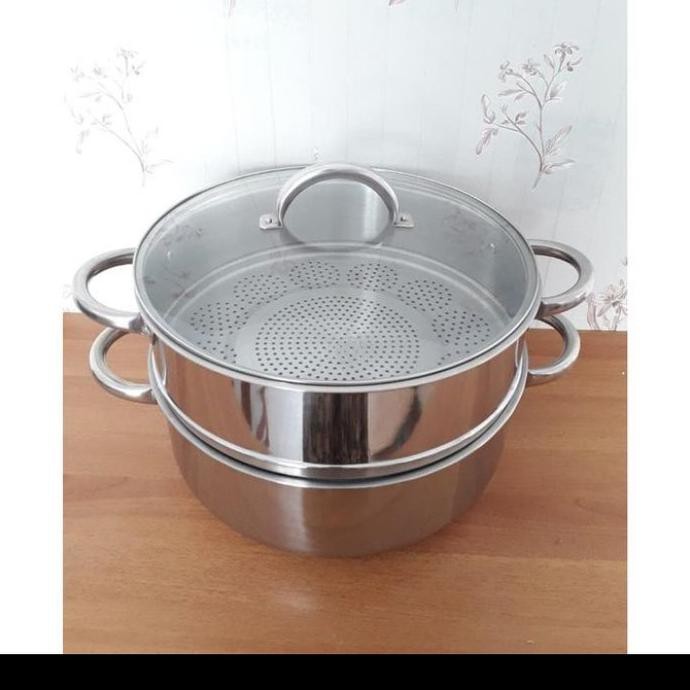 PANCI KUKUS / SUPER STEAMER 40 CM SUSUN 2 SUPRA STAINLESS