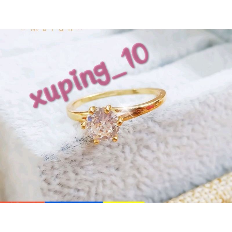 Cincin Mata Satu Wanita Xuping 24K