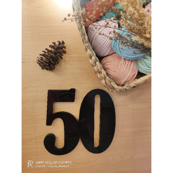 Nomor/Angka Acrylic | Nomor Rumah Acrylic