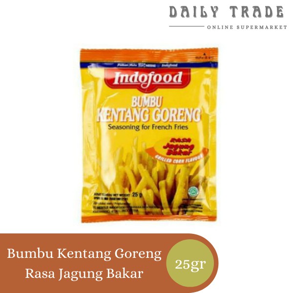 

Indofood Bumbu Kentang Goreng Rasa Jagung Bakar 25gr x 4 Sachet