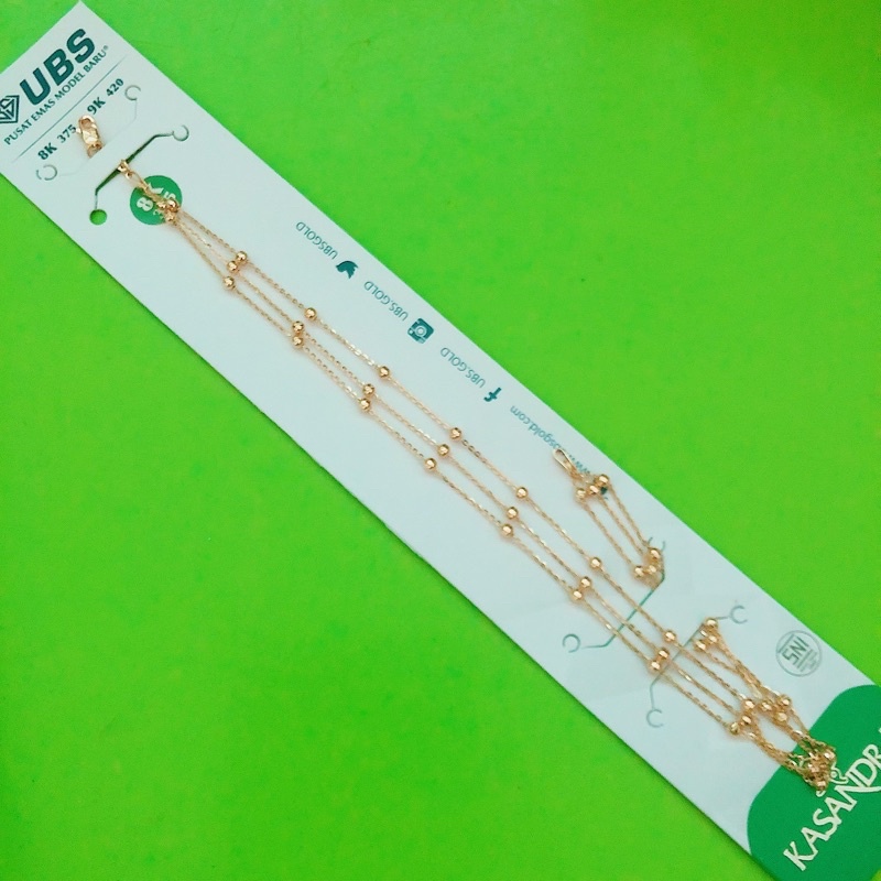 Gelang Kaki Jedar 3 Layer UBS