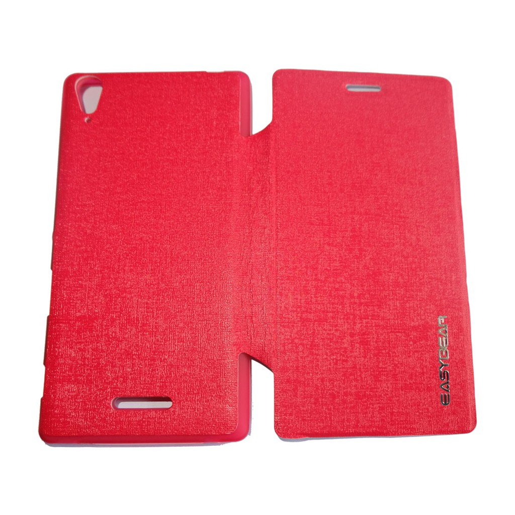 Sarung EASYBEAR Sony Xperia T3 / Lether Case Sony Xperia T3 / Flip Shell / Flip Cover / Dompet / Sarung hp