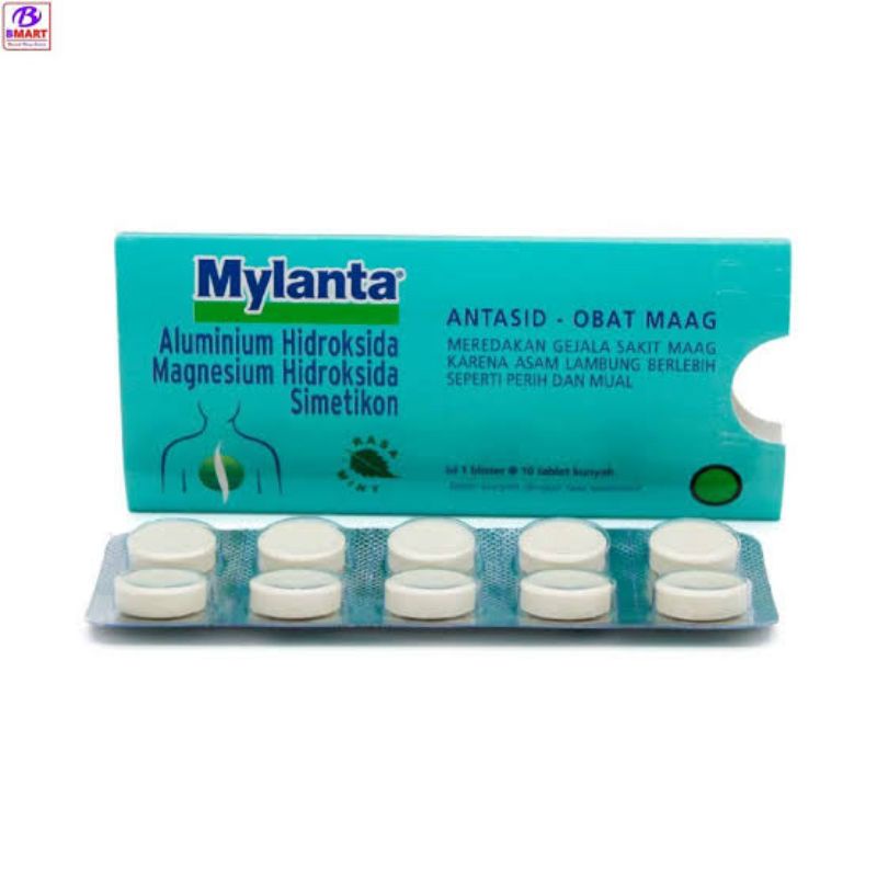 Mylanta Tablet / Obat Maag / Kembung / Mylanta