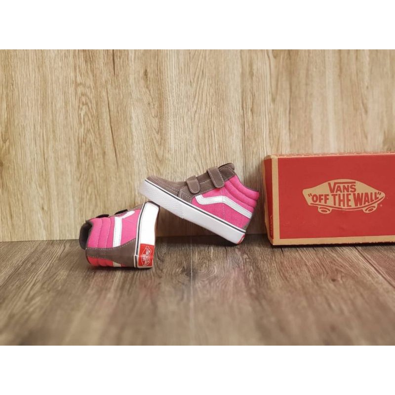 Sepatu Anak Vans Sk8 High Pink Size 25 - 31 Premium Quality