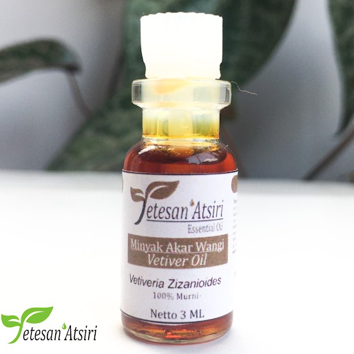 3ml minyak atsiri akar wangi murni 100% vetiver pure essential oil aromatherapy aromaterapi diffuser