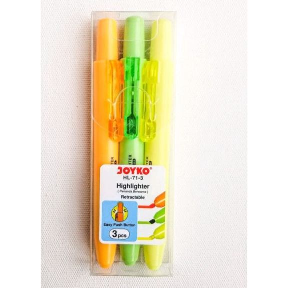 

stabillo / highlighter 3 warna joyko HL-71-3