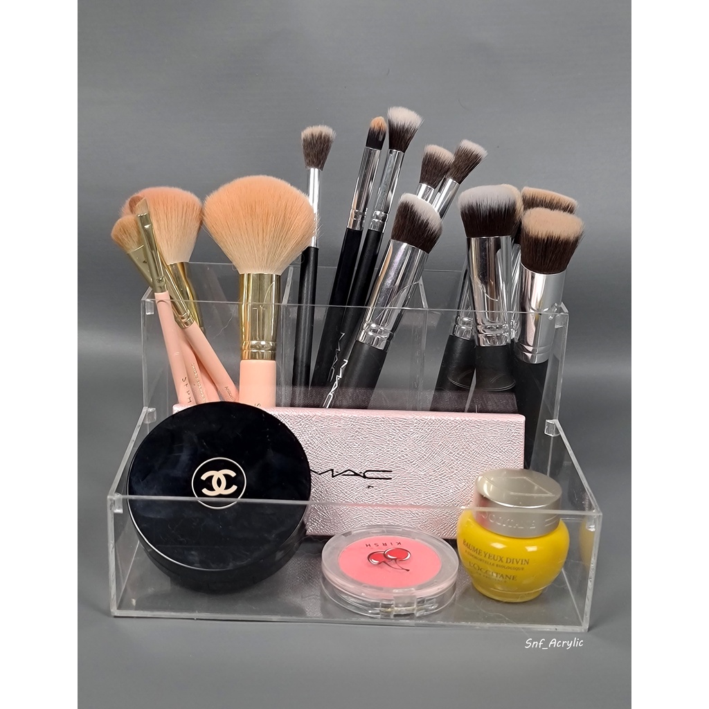 BRUSH HOLDER ACRYLIC / KOTAK SKINCARE / KOTAK BRUSH / PENYIMPAN SKINCARE / KOTAK PENYIMPAN BRUSH