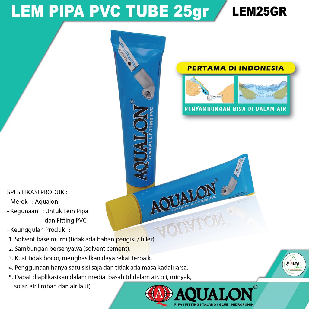 

LEM PIPA PVC AQUALON TUBE 25 GR