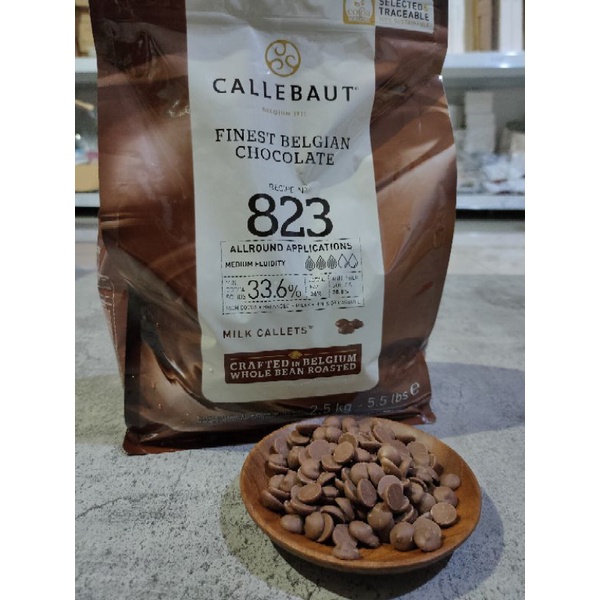 CALLEBAUT 823 MILK CHOCOLATE 33.6 % - 1 KG