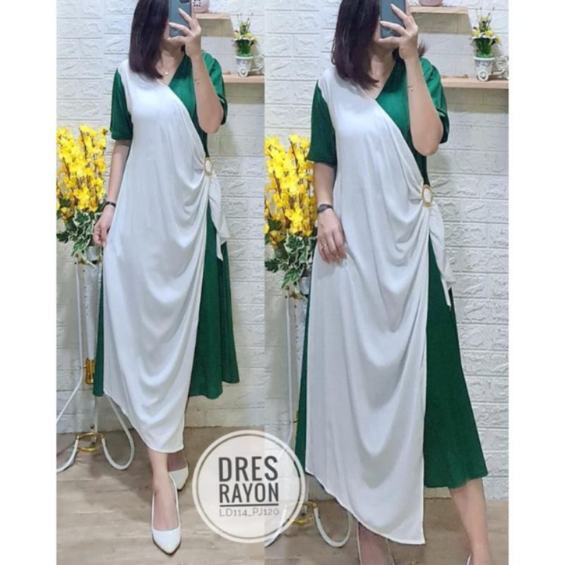 midi dres wanita/dress rayon premium/dress nagita