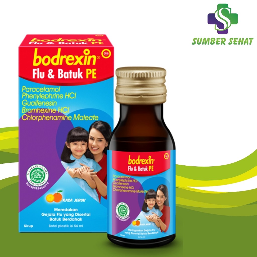 BODREXIN FLU DAN BATUK BERDAHAK PE 56 ML