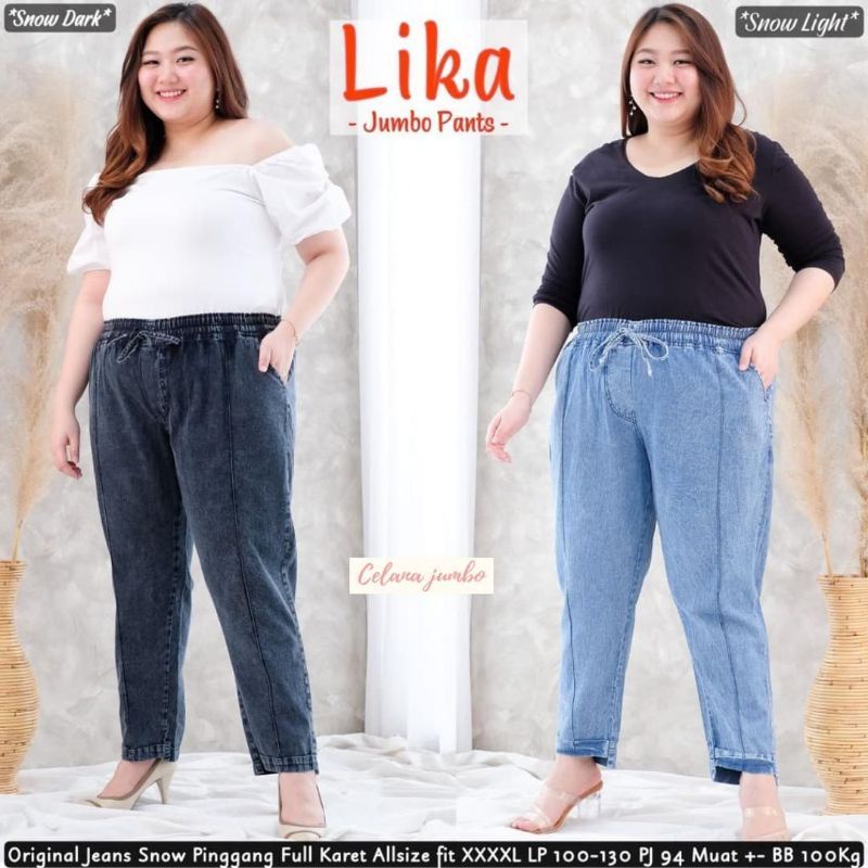 CELANA JEANS CEWEK/_ CELANA BAGGY JEANS JUMBO CEWEK XXL