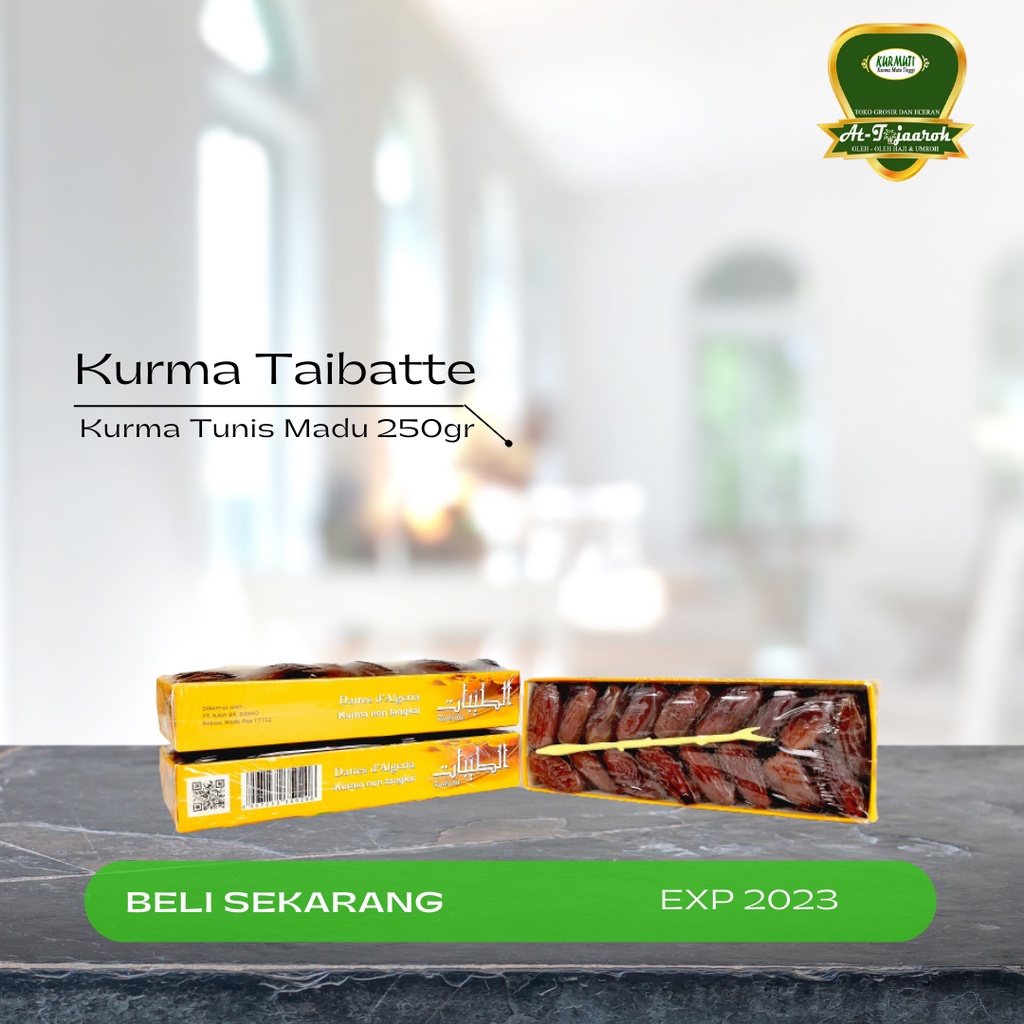 

KURMA TUNISIA MADU TAIBATTE 250GRAM (KEMASAN DUS)