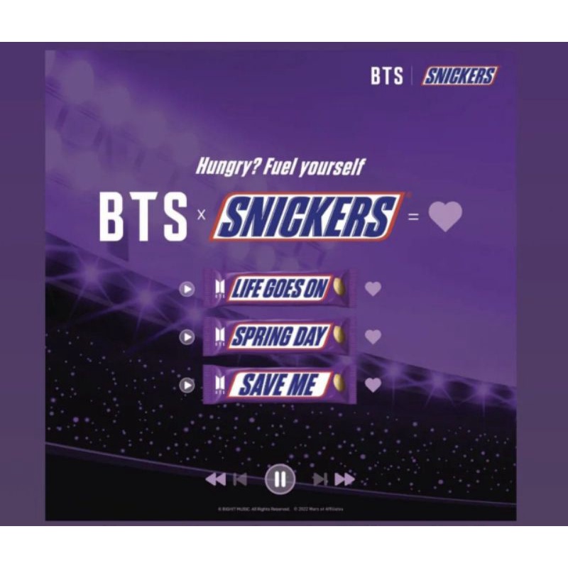 Pelunasan BTS x snickers