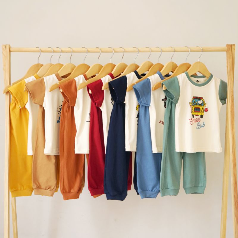 PAJAMAS SNOOPY BAJU ANAK SNOOPY SLEEP WEAR ANAK KAOS SNOOPY ANAK SETELAN PIYAMA KAOS KATUN ANAK