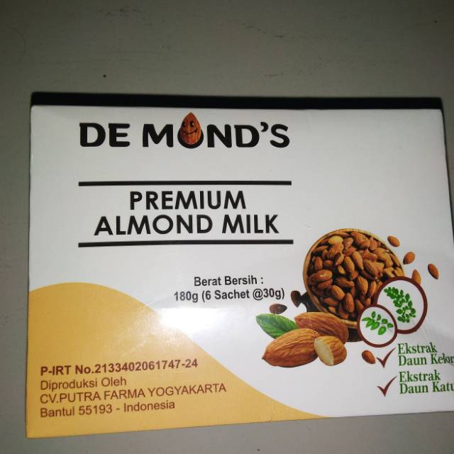 

DE MOND'S PREMIUM ALMOND MILK