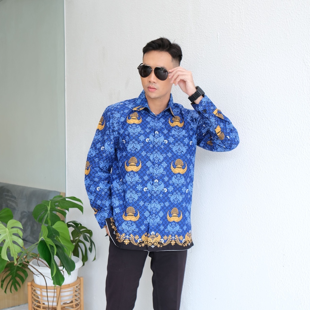 BATIK PRIA KORPRI PREMIUM LENGAN PANJANG REGULER KANTOR BATIK KERTOJOYO PREMIUM SELLER SHOP