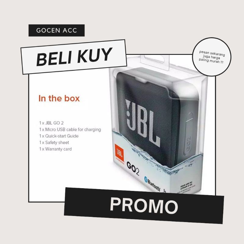 JBL GO 2 speaker bluetooth wireless jbl mini