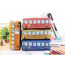 

TP05 Tempat Pensil Bus Sekolah School Bus Pencil Case Organizer ATK