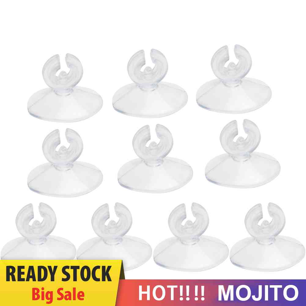 10pcs Suction Cup Untuk Selang Udara Akuarium Ukuran 4 / 6mm