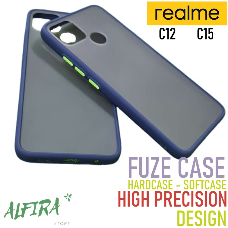 Casing Case Realme C12 C15 Softcase Fuze Hybrid Dove Mate Color Hardcase Realme C Series