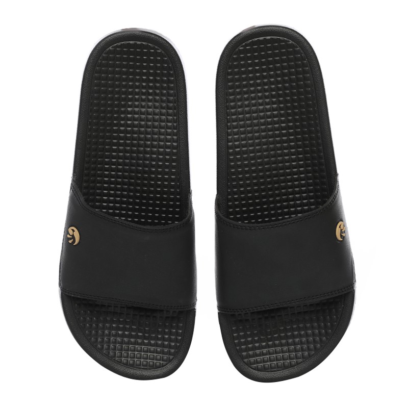 Phoenix Janos Sandal Slip On Pria - Black/Gold