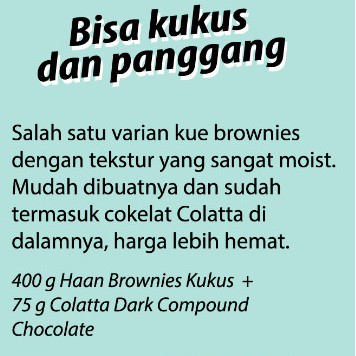 HAAN Brownies Pouch Panggang / Kukus (230 gram)